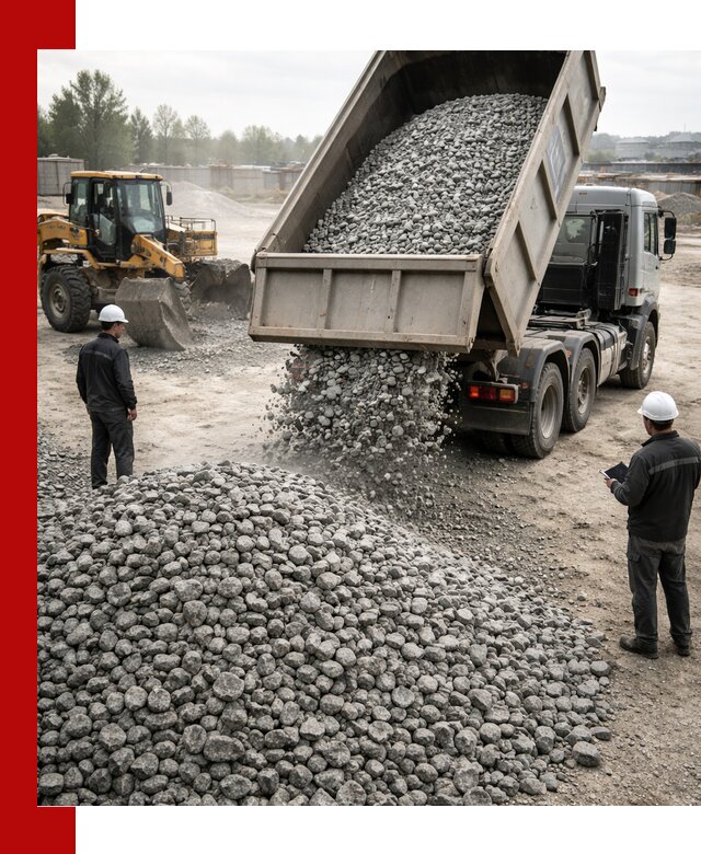 Доставка гранитного щебня фракции 20-40 в Медногорске