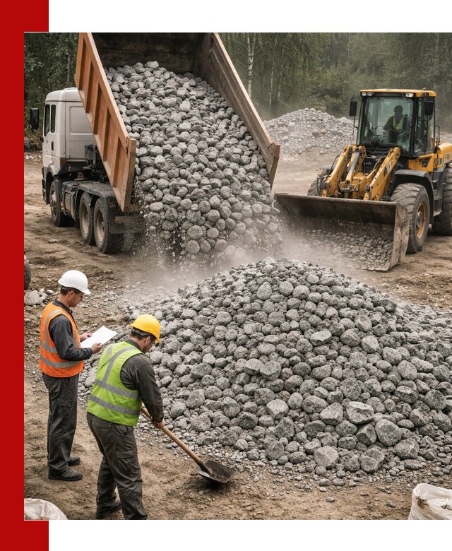 Гранитный щебень фракция 70-150 доставка в Медногорске