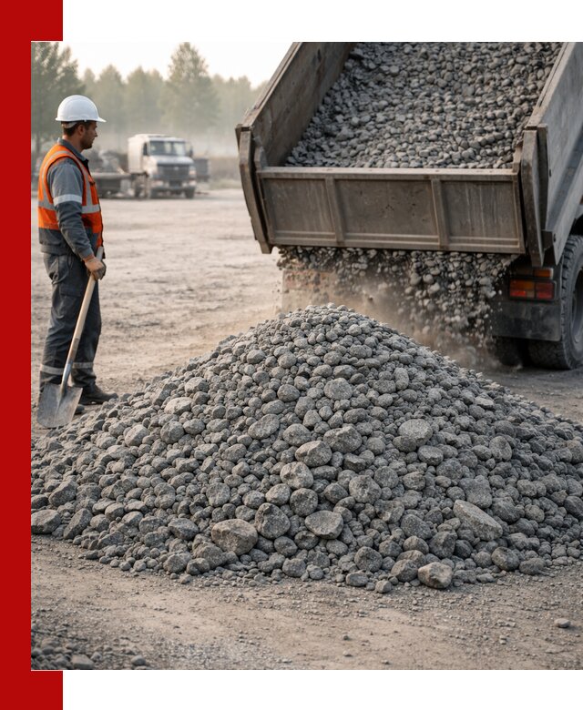 Гранитный щебень фракции 100–201 для строительства в Медногорске