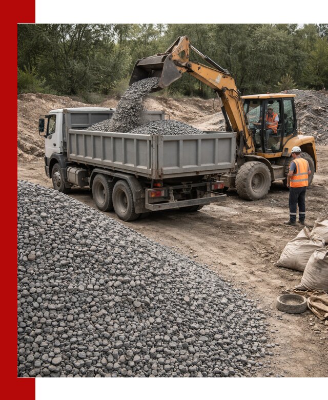 Доставка гравийного щебня в Медногорске оптом и в розницу