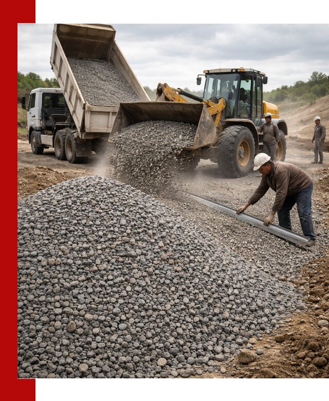 Гравийный щебень фракция 5-20 с доставкой в Медногорске