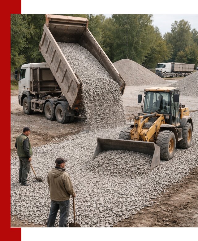 Купить гравийный щебень фракция 20-40 в Медногорске с доставкой