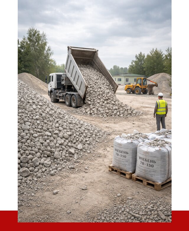 Известняковый щебень фракция 70-150 в Медногорске от 1272 р. | ПРОНЕРУДМдн