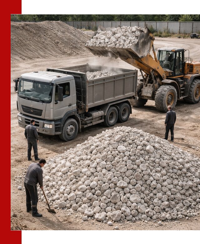 Известняковый щебень фракция 70–150 с доставкой в Медногорске