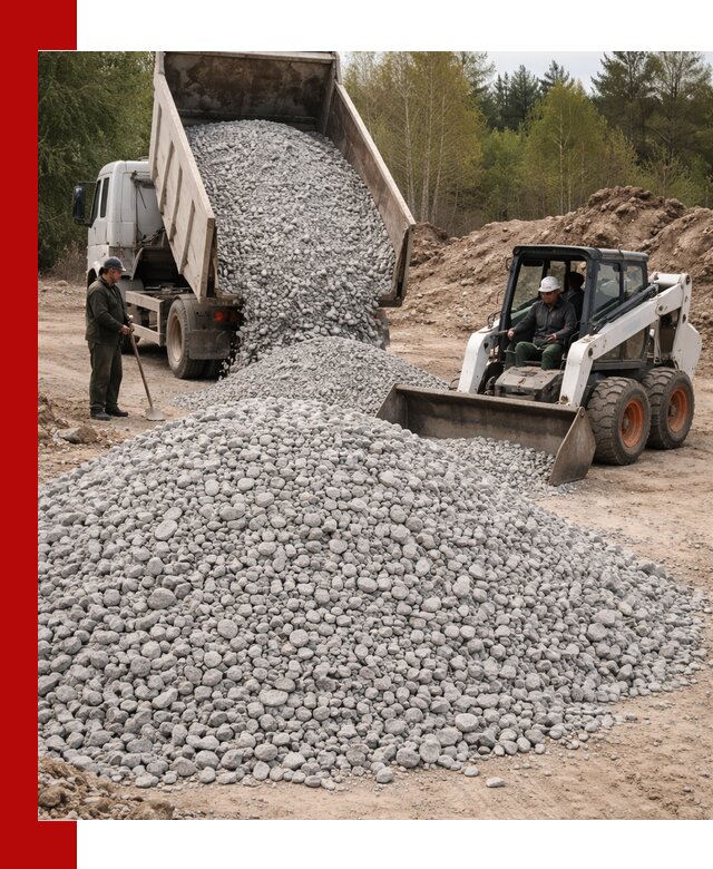 Доставка доломитового щебня в Медногорске напрямую от карьера
