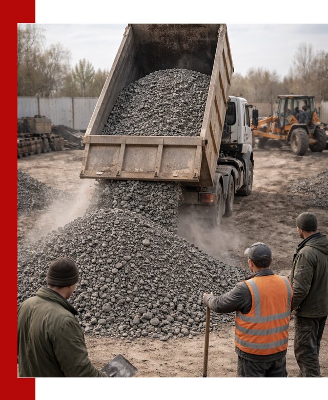 Доставка шлакового щебня в удобные сроки по выгодной цене в Медногорске