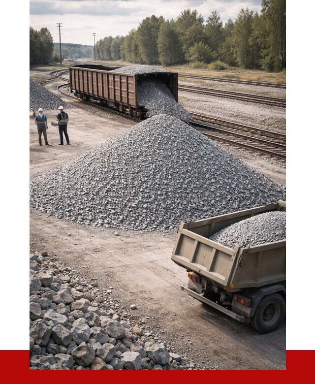 Железнодорожный щебень 20-60 в Медногорске от 1729 р. | ПРОНЕРУДМдн