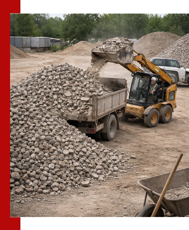 Доставка вторичного щебня в Медногорске для строительных работ