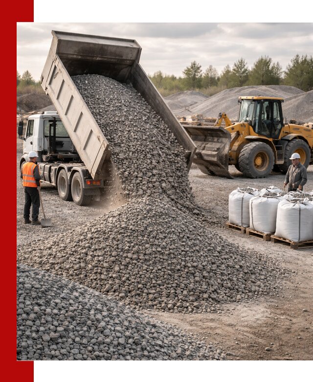 Бетонный щебень фракция 5–20 с доставкой в Медногорске