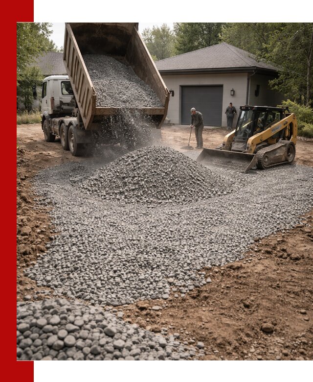 Щебень для парковки в Медногорске: доставка и укладка качественного материала
