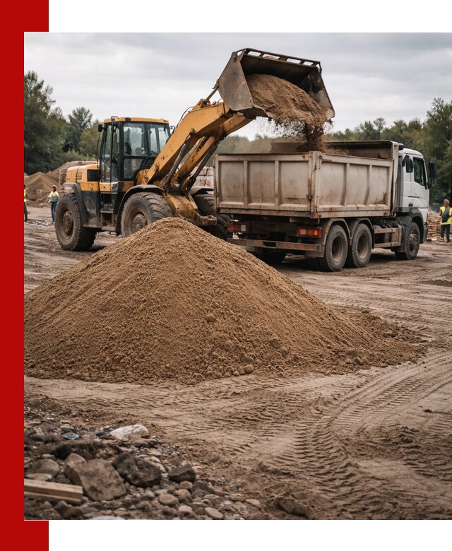 Доставка речного песка навалом в Медногорске быстро и выгодно