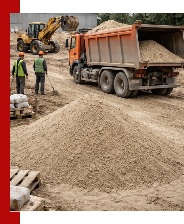 Доставка и продажа мытого речного песка в Медногорске
