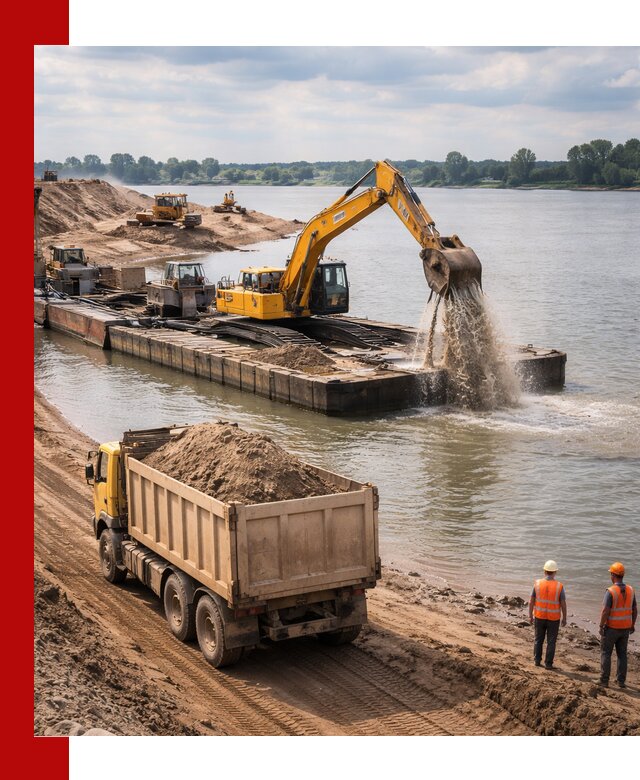 Намывной песок с доставкой в Медногорске оптом и в розницу