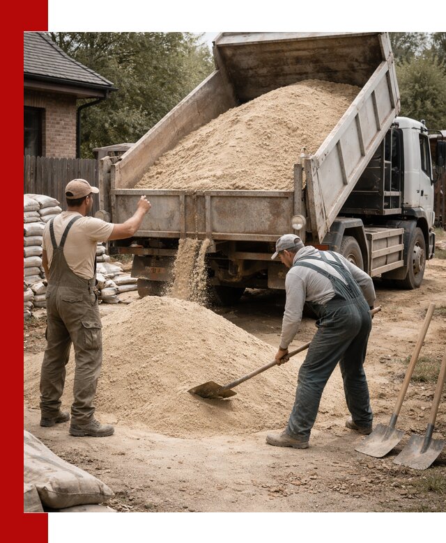 Песок для штукатурки с доставкой в Медногорске качественный и чистый