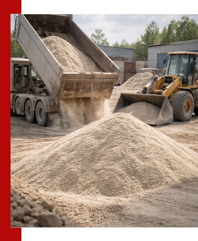 Кварцевый песок с доставкой в Медногорске для строительных работ