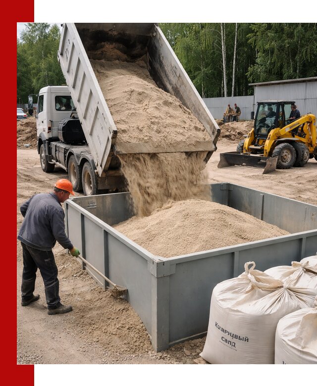 Кварцевый песок для фильтра в Медногорске — доставка и качество