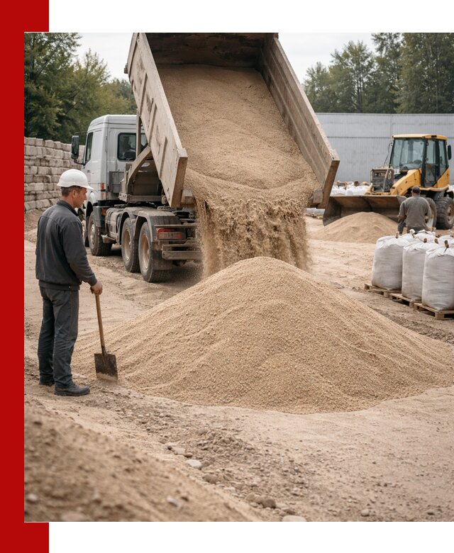 Кварцевый песок фракция 0–3 мм с доставкой в Медногорске