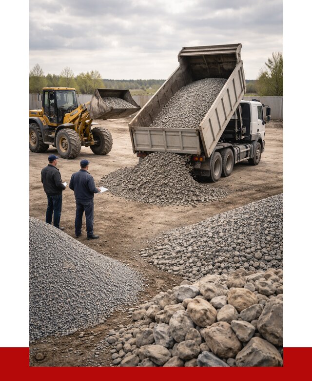 Гравий и камень с доставкой в Медногорске от 4272 р. - ПРОНЕРУДМдн