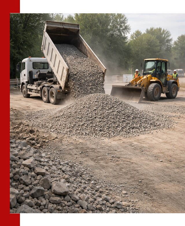 Гравий фракция 5–20 доставка в Медногорске оптом и в розницу