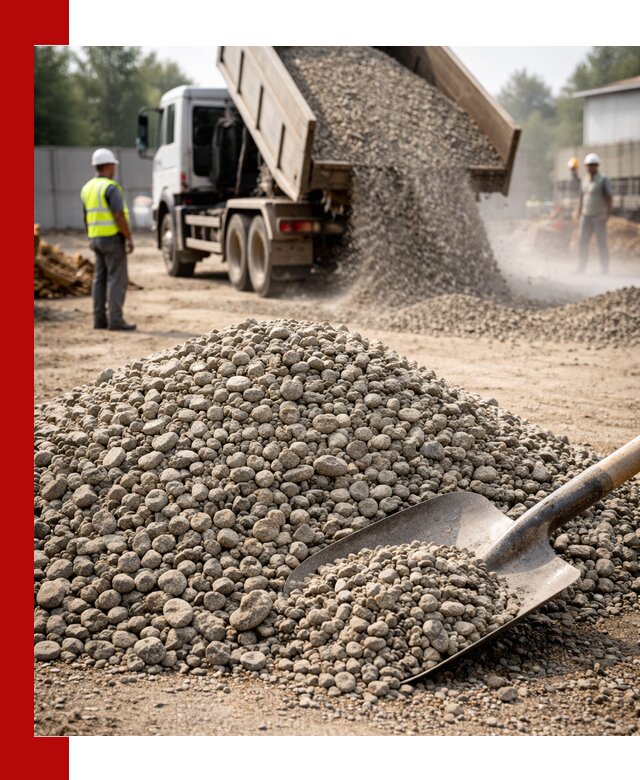 Доставка гравия фракции 20-40 в Медногорске с самосвалами