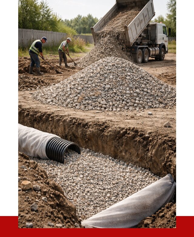 Гравий для дренажа в Медногорске от 2238 р., доставка ПРОНЕРУДМдн