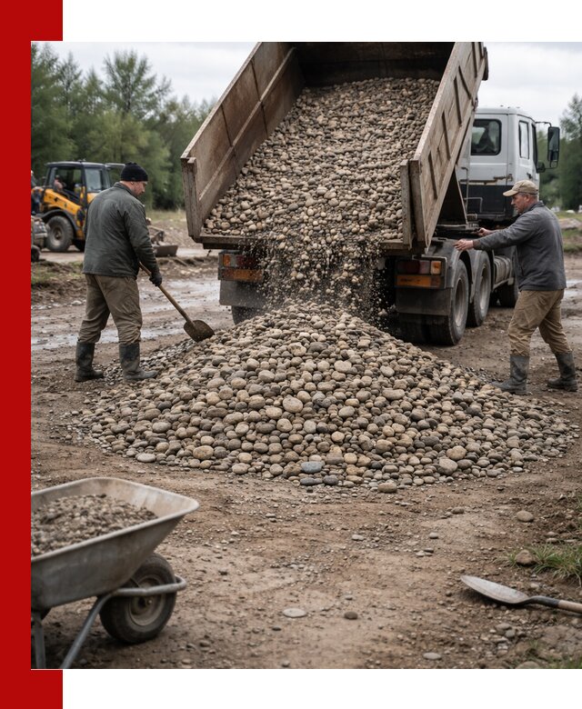Доставка гальки речной оптом и в розницу в Медногорске