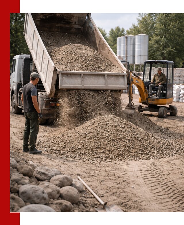 Доставка ПГС С3 в Медногорске самосвалами и миксерами
