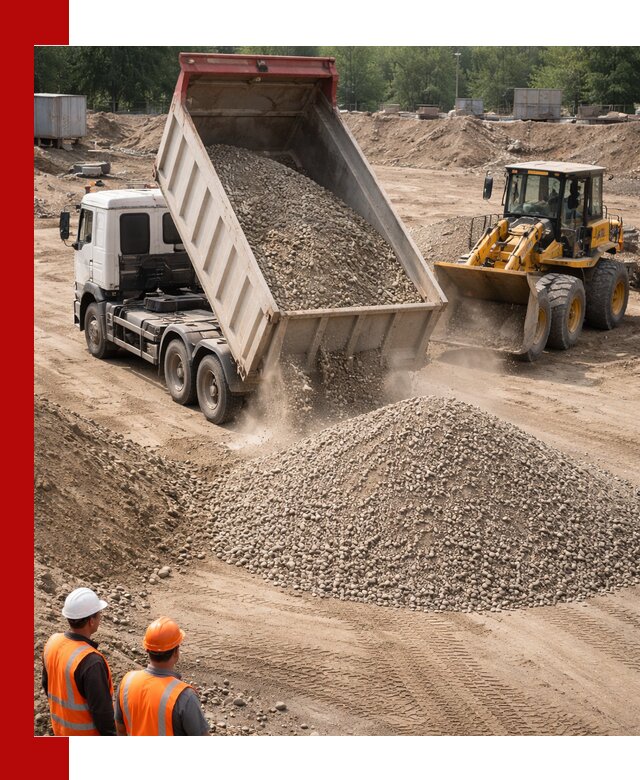 Щебень с песком (ЩГПС С2) с доставкой в Медногорске