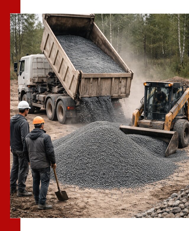 Гранитный отсев 0-5 с доставкой и разгрузкой в Медногорске