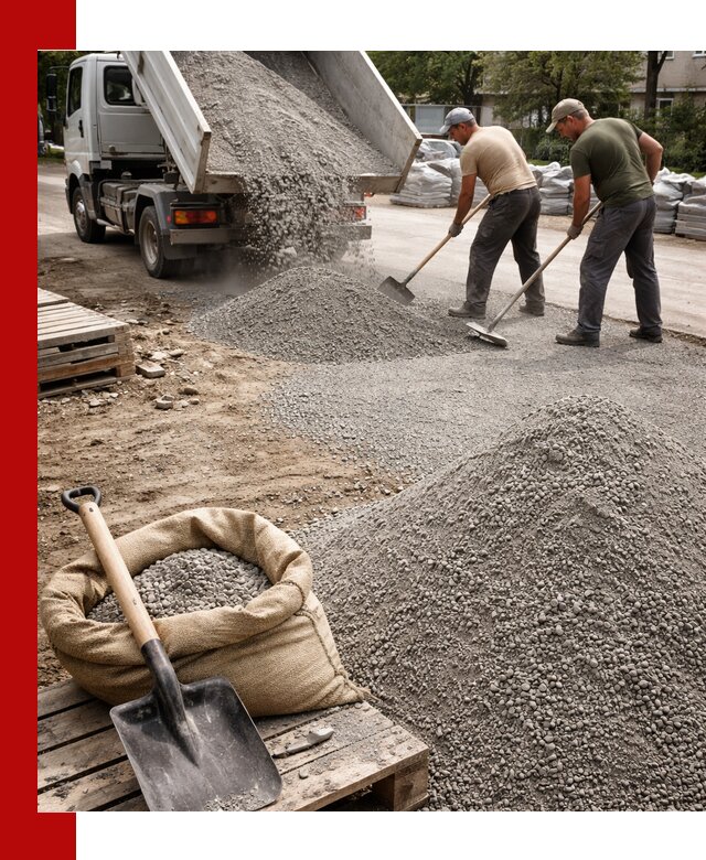 Отсев для тротуарной плитки в Медногорске — доставка и укладка