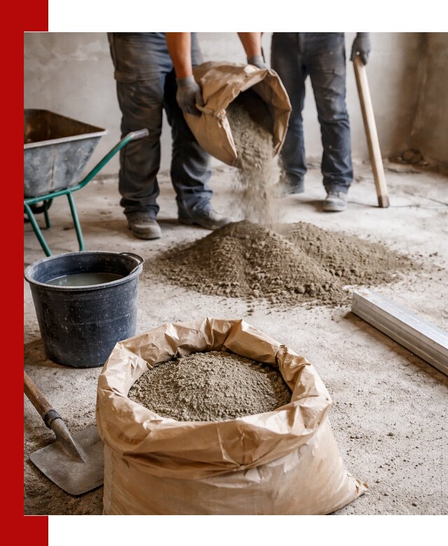 Доставка сухой смеси для стяжки в Медногорске