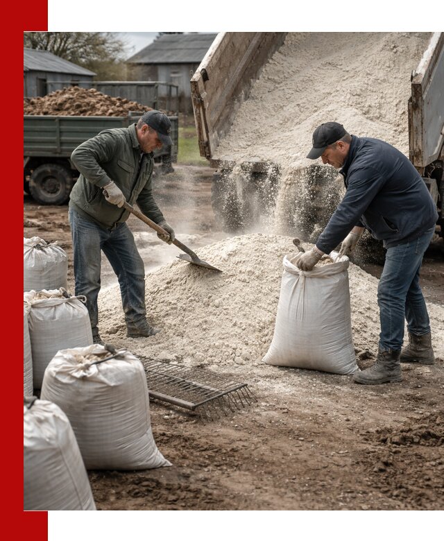 Доставка извести пушонки в Медногорске оптом и мелким оптом