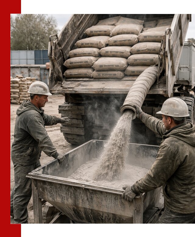 Доставка цемента М400 в Медногорске оптом и в розницу