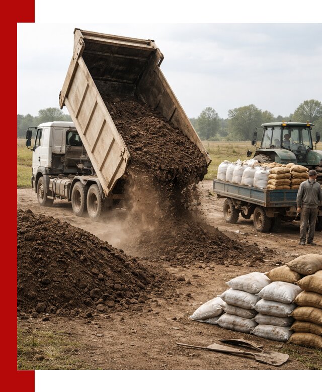 Доставка грунта и удобрений оптом в Медногорске для сельхоз и строительства