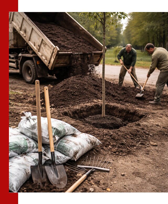 Грунт для посадки деревьев в Медногорске — доставка и подготовка почвы