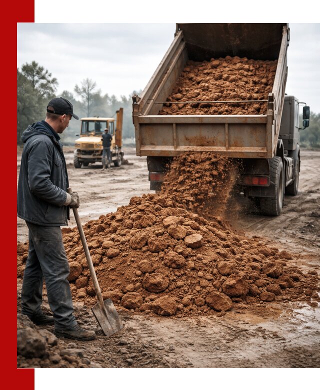 Глина для засыпки в Медногорске с доставкой самосвалами
