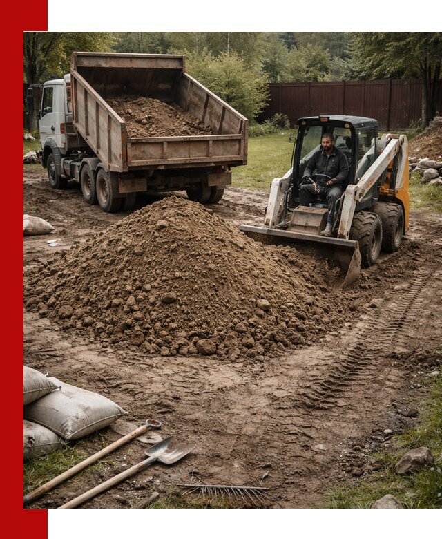 Суглинок для планировки участков в Медногорске с доставкой и выгрузкой