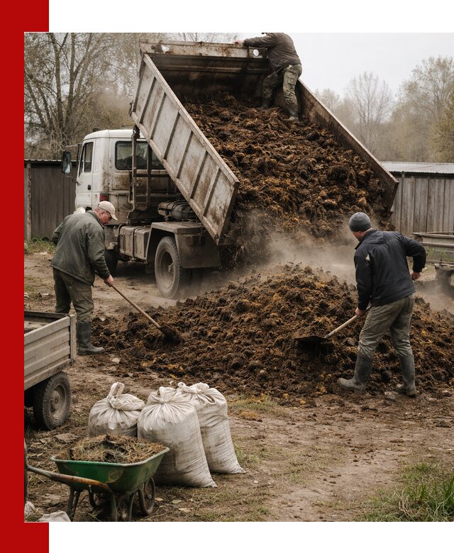 Доставка коровьего навоза самосвалом в Медногорске