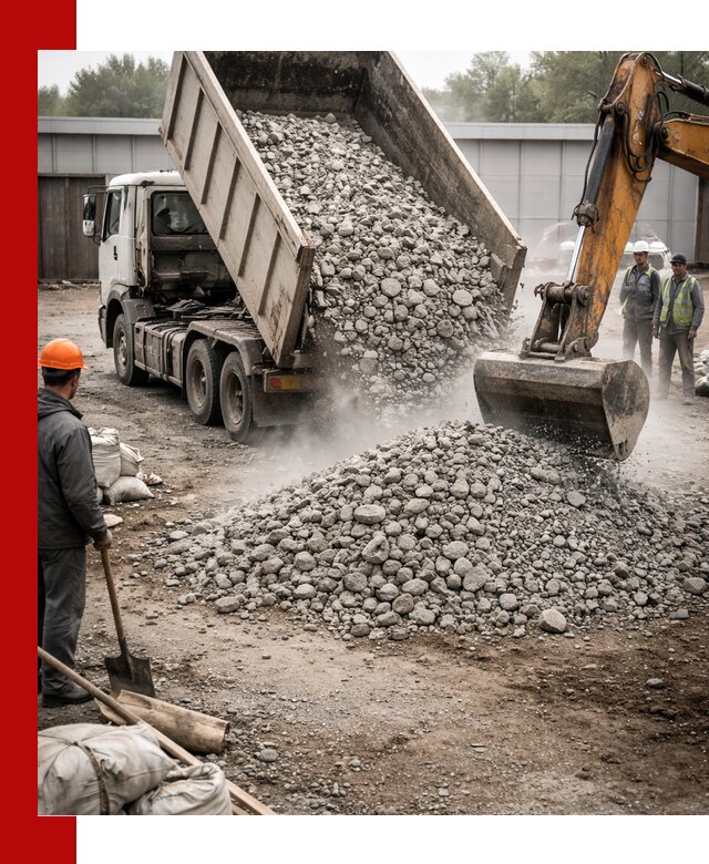 Доставка дробленого бетона в Медногорске оптом и в розницу