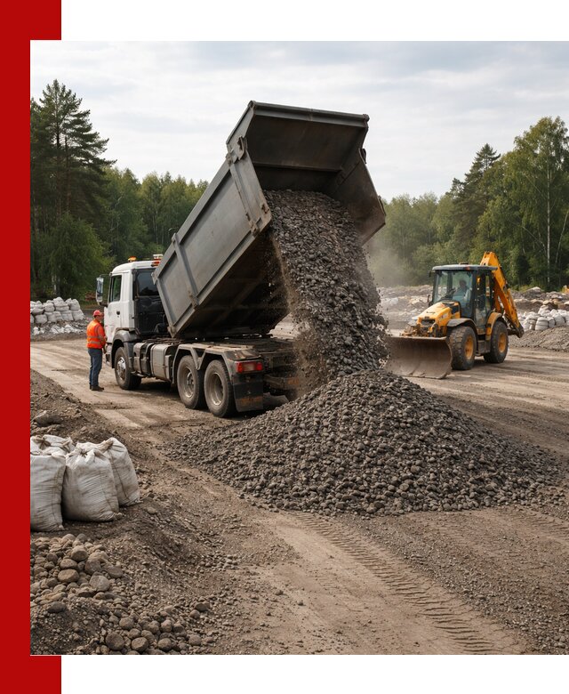 Доставка дробленого асфальта в Медногорске для дорожных работ