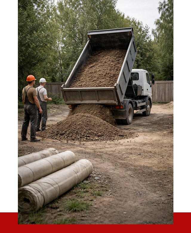 Доставка сыпучих материалов самосвалом в Медногорск от 4272 р. | ПРОНЕРУДМдн