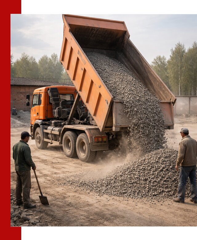 Доставка самосвалом 20 м3 в Медногорске быстро и надежно