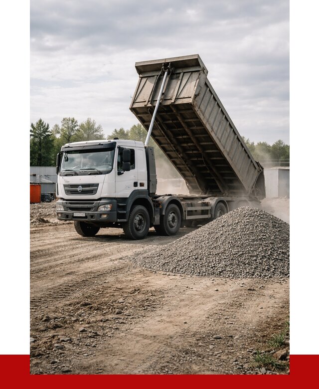 Доставка самосвалом 40 кубов в Медногорске от 9155 р. | ПРОНЕРУДМдн