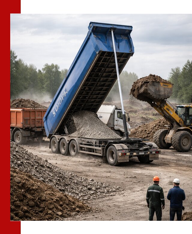 Аренда тонар 40 тонн в Медногорске с доставкой материалов